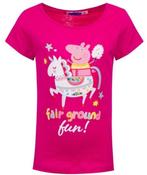 Peppa Pig Unicorn T-shirt Fuchsia - Maat 98 - 110 - 116, Kinderen en Baby's, Kinderkleding | Maat 110, Ophalen of Verzenden, Nieuw