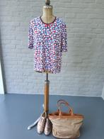 Ensemble t-shirt & gilet met driekwartsmouwen, Blauw, Maat 46/48 (XL) of groter, Ophalen of Verzenden, Zo goed als nieuw