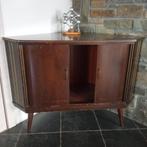 hoekkast met rolluiken, Huis en Inrichting, Kasten |Televisiemeubels, Ophalen, Gebruikt, Overige houtsoorten, VINTAGE