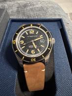 Automatische spinnakerbloemen 40 mm, Handtassen en Accessoires, Horloges | Heren, Ophalen, Zo goed als nieuw, Leer, Seiko