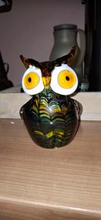 hibou murano 14cm de hauteur  en verre, Maison & Meubles, Enlèvement ou Envoi, Verre