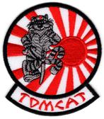 Tomcat stoffen opstrijk patch embleem, Verzenden