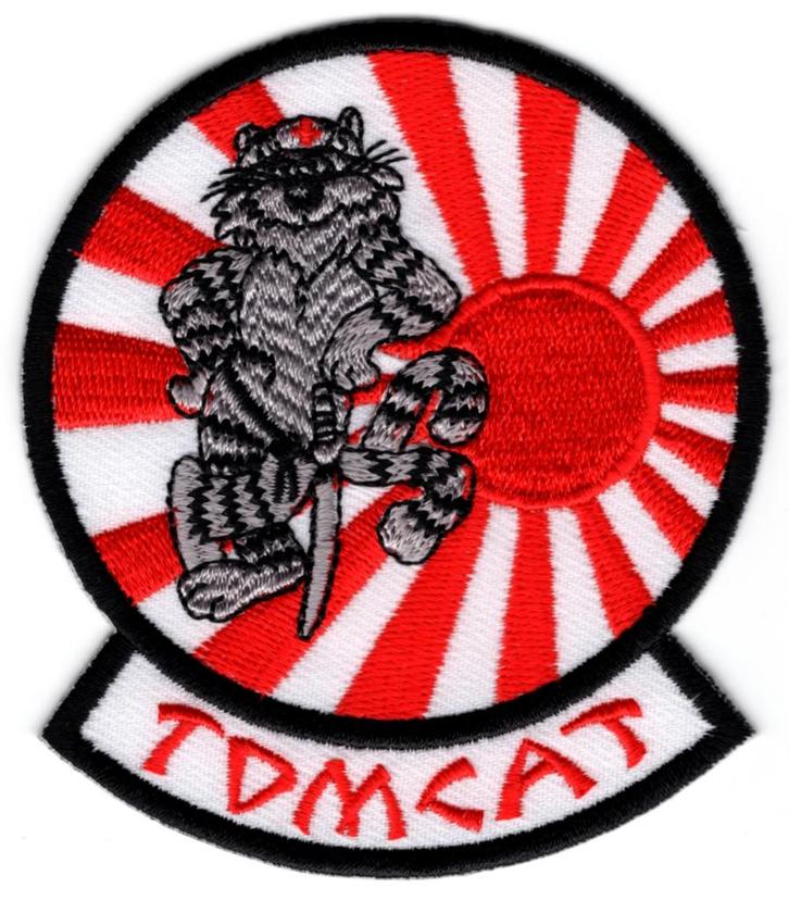 Tomcat stoffen opstrijk patch embleem, Motoren, Accessoires | Stickers, Verzenden