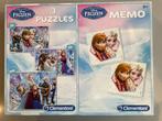 Frozen 3 puzzels + memo, Kinderen en Baby's, Speelgoed | Kinderpuzzels, Ophalen of Verzenden, Meer dan 50 stukjes, Zo goed als nieuw