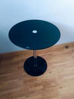 Rond glazen bijzettafeltje in perfecte staat, Ophalen of Verzenden