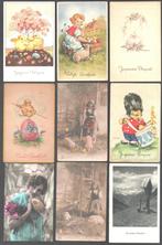 lot de 17 cartes postales /cartes de vœux thème de Pâques, Enlèvement ou Envoi, Affranchie, (Jour de) Fête