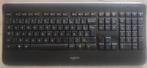 Clavier Logitech K800, touches rétroéclairées, sans fil, Informatique & Logiciels, Claviers, Comme neuf, Logitec, Azerty, Enlèvement