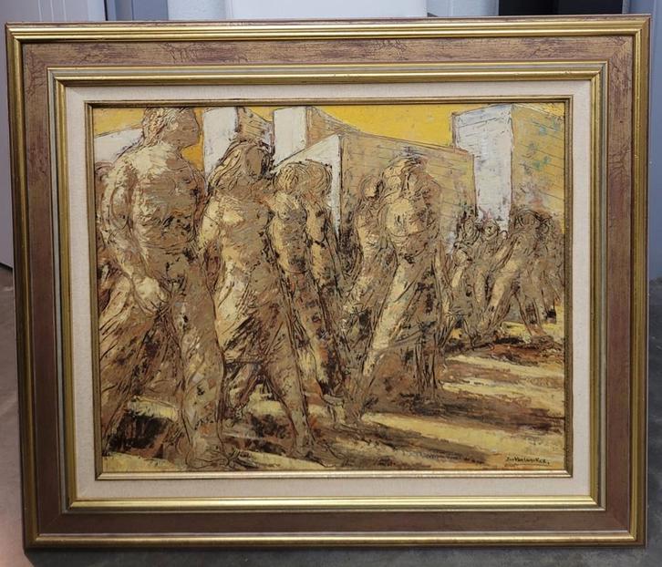 Jos VAN LANCKER, Folksong, Antiquités & Art, Art | Peinture | Classique, Enlèvement ou Envoi
