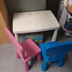 Kindertafel met 2 kinderstoelen, Ophalen, Gebruikt