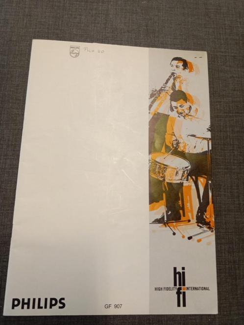 Handleiding platenspeler Philips 22GF907 met ingebouwde ster, Collections, Collections Autre, Utilisé, Enlèvement ou Envoi