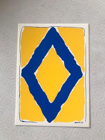 Bram Bogart gezeefdrukte postkaart  beschikbaar voor biedingen