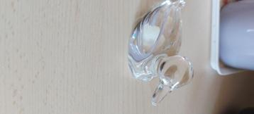 Petit canard en verre transparent, Enlèvement