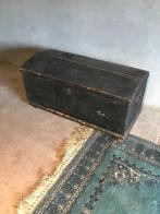 oude houten koffer 98 cm lang , 47cm breed, 45 cm hoog, Antiek en Kunst, Ophalen