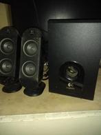Logitech luidspreker + subwoofer, Computers en Software, Pc speakers, Ophalen, Zo goed als nieuw, Logitech