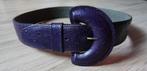 Ceinture violette en cuir, Kleding | Dames, Riemen en Ceinturen, Overige kleuren, 3 tot 5 cm, Minder dan 80 cm, Echt leder