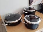 Lot de 3 casseroles Kitchen Aid, Enlèvement, Verre