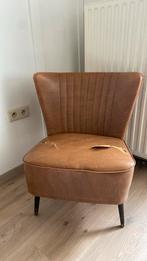 Vintage zetel, Huis en Inrichting, Ophalen, Gebruikt, Leer