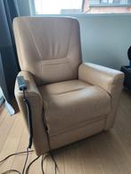 Comfortabele lederen relax zetel, elektrisch, Huis en Inrichting, Ophalen, Gebruikt, Leer