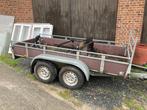 aanhangwagen saris 3m oplooprem, dubbelas, Ophalen, Gebruikt