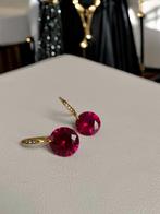 Oorbellen robijn vintage stijl, Handtassen en Accessoires, Oorbellen, Hangers, Nieuw, Ophalen of Verzenden, Met edelsteen