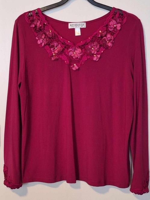VETEMENT/Blouse, Kleding | Dames, Blouses en Tunieken, Zo goed als nieuw, Maat 46/48 (XL) of groter, Rood, Ophalen of Verzenden