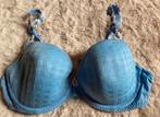 Blauwe Hunkemöller beha met bloeletjes bandjes 75 D., Kleding | Dames, Ondergoed en Lingerie, Hunkemöller, Ophalen of Verzenden