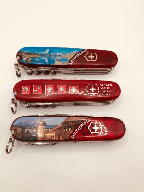 S1 3x Victorinox Climber Switzerland Rot transparent JUNGFRA, Caravans en Kamperen, Kampeergereedschap, Gebruikt, Verzenden