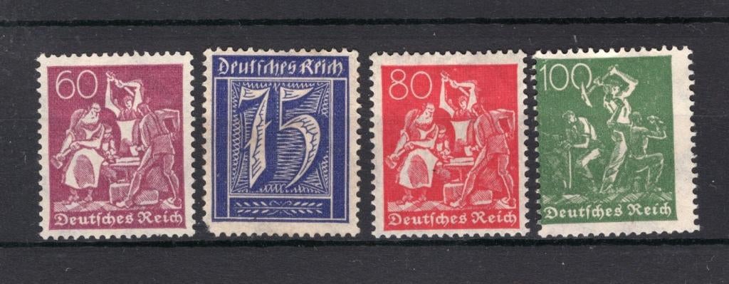 DEUTSCHES REICH Yt. 167/170 (*) zonder gom, Ophalen of Verzenden, Postfris