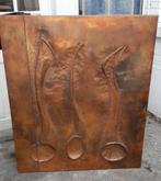 vintage koperen schouwmantel, Antiek en Kunst, Ophalen, Koper