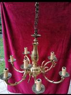 Koperen luster, Huis en Inrichting, Lampen | Kroonluchters, Ophalen