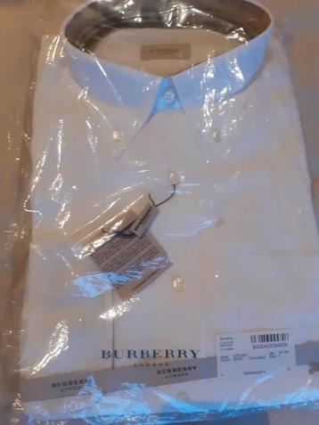 Chemise en lin blanche Burberry NEW, L - taille 4