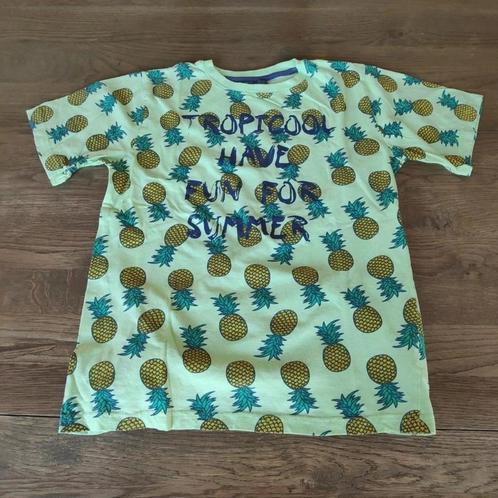 T-shirt ananas jaune vif - Collection TQF, Enfants & Bébés, Vêtements enfant | Taille 164, Comme neuf, Garçon, Enlèvement ou Envoi