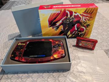 Gameboy advance special groudon edition.