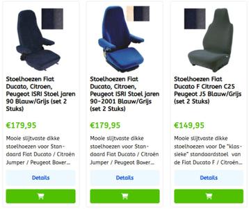 Stoelhoezen camper voor vele modellen merken hier te koop! beschikbaar voor biedingen