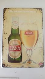 Bierbord Stella artois . 20 op 20 cm, Ophalen of Verzenden
