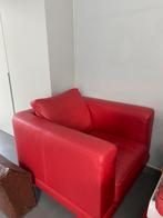 Lederen éénzit, Huis en Inrichting, Woonaccessoires | Wandplanken en Boekenplanken, Ophalen, Gebruikt