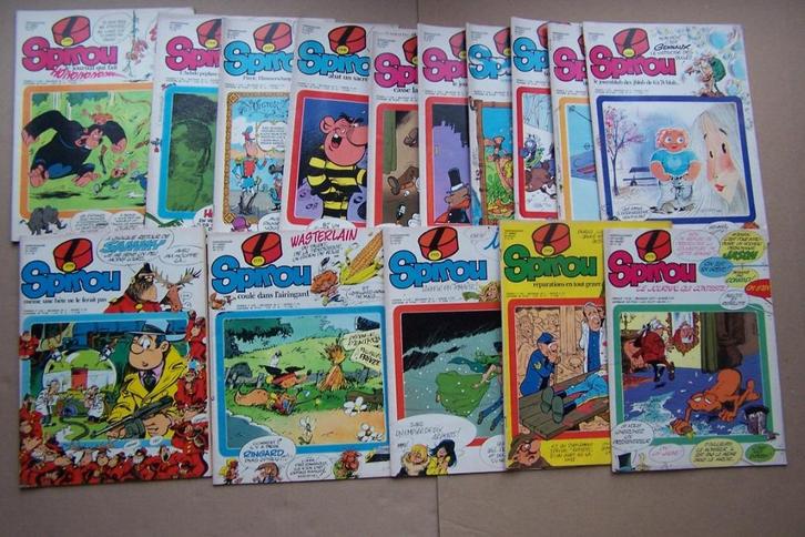 Spirou magazines du n2100 à 2117. Complets avec suppléments, Boeken, Stripverhalen, Zo goed als nieuw, Verzenden