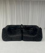 Togo hoek elementen , Ligne Roset, in zwart leer, Huis en Inrichting, Zetels | Zetels, Ophalen, Gebruikt, Tweepersoons, Leer