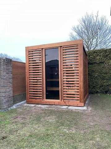 Design thermowood buitensauna sauna tuinsauna panorama sauna beschikbaar voor biedingen