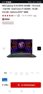 MSI Cyborg 15 A13VFK - 144Hz - i7-13620H - RTX 4060, Computers en Software, Windows Laptops, 15 inch, Intel Core U7, Nieuw, Gaming