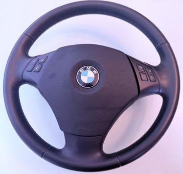Origineel BMW leren stuur met airbag E90/E91 Nieuwstaat beschikbaar voor biedingen