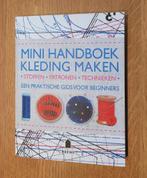 Mini Handboek Kleding Maken, Boeken, Nieuw, Becht, Studie en Technieken, Ophalen of Verzenden