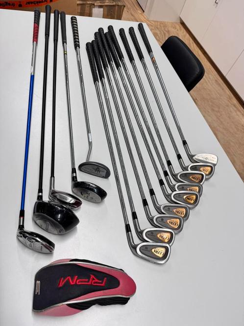 Lot de 14 bâtons de golf Wilson Ultra Select zebra mizuno, Sports & Fitness, Golf, Utilisé, Autres marques, Enlèvement ou Envoi