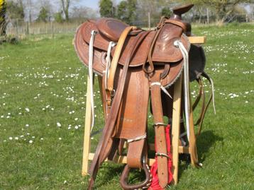 Selle Western brune complète beschikbaar voor biedingen