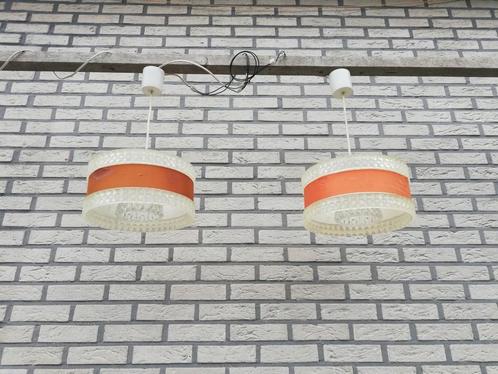 Duo vintage hanglampen, Huis en Inrichting, Lampen | Overige, Zo goed als nieuw, Ophalen of Verzenden