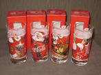 coca cola set 4 glazen santa, Ophalen of Verzenden, Nieuw, Overige typen