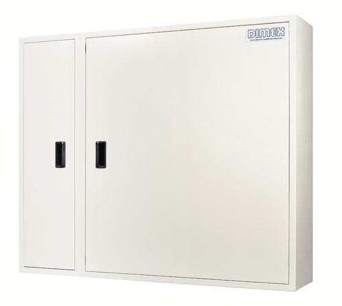 Dimex Dubbele brandkast voor haspel en brandblusser - wit, Huis en Inrichting, Brandblussers en Brandkasten, Nieuw, Brandkast