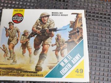 AIRFIX HO/00 WW2 8e armée 49 pièces. *NOUVEAU*, Enlèvement, Neuf, 1:50 ou moins, Diorama