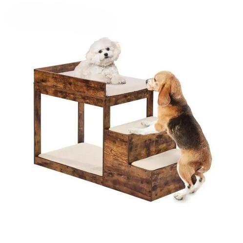 Honden Stapelbed met Trap - 3-Laags Hondenbed, Dieren en Toebehoren, Hondenspeelgoed