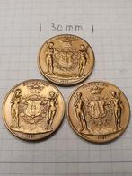 Drie prachtige medaille van Antwerpen 1981of 5€ per stuk, Postzegels en Munten, Penningen en Medailles, Ophalen of Verzenden